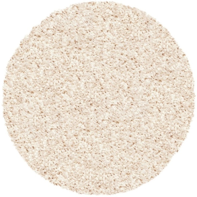 Mastercraft 039-001/6926 Twilight Shaggy Round Rug - Light Cream - 160cm Circle - image 1