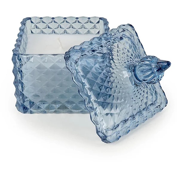 Candlelight Small Square Embossed Jar Candle Tianshui Sea Salt - image 1