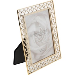 Lattice Cut Metal Photo Frame 5 x 7 - thumbnail 3