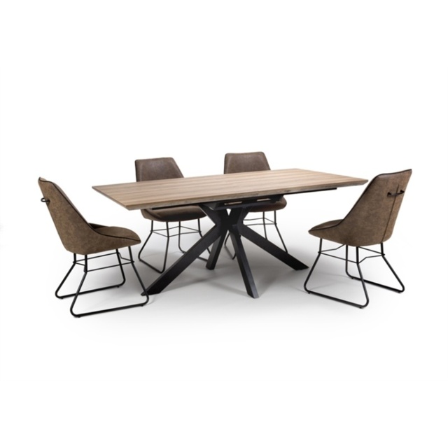 Phoenix 180cm/220cm Extending Table - Light Walnut - image 1