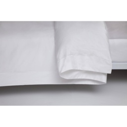 Belledorm 400 Count Egyptian Cotton White Duvet Cover - Single - thumbnail 2