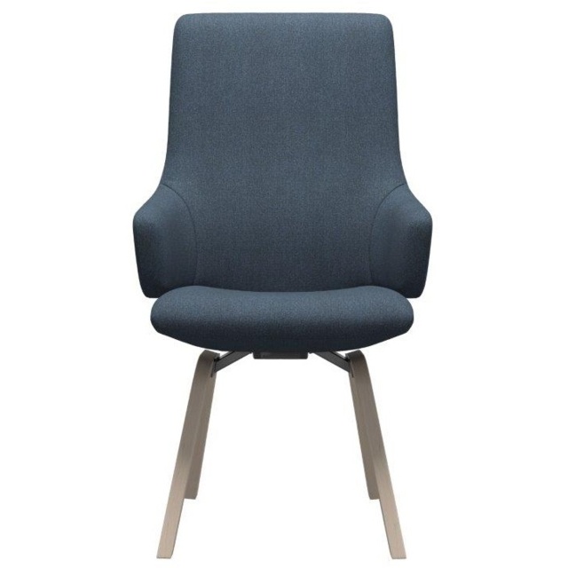 Stressless Laurel High Back D200 Dining Chair With Arms - Paloma Leather - image 1