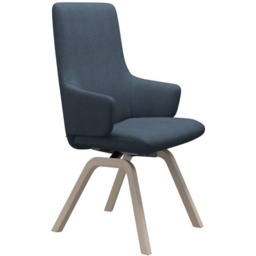 Stressless Laurel High Back D200 Dining Chair With Arms - Paloma Leather - thumbnail 3