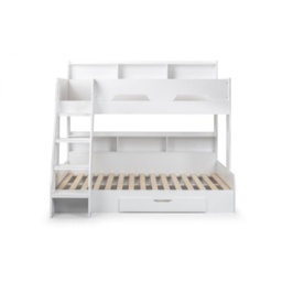 Julian Bowen Orion Triple Sleeper Bunk Bed - White - thumbnail 4