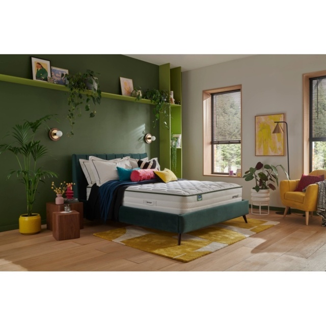 Silentnight Air Comfort Mattress and Divan Set - 150cm King - Ottoman - Premium Fabric - image 1