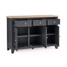 Julian Bowen Bordeaux Sideboard - Dark Grey - thumbnail 4