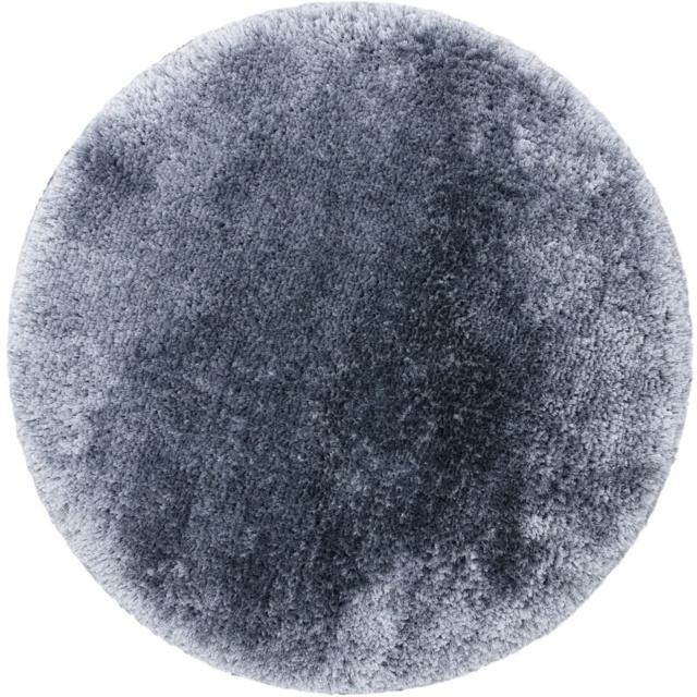 Asiatic Plush Luxury Shaggy 150cm Circle Rug - Airforce Blue - 150cm Circle - image 1