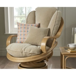 Daro Heathfield Swivel Rocking Chair Natural Wash - Fabric Grade D