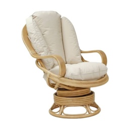 Daro Heathfield Swivel Rocking Chair Natural Wash - Fabric Grade D - thumbnail 2