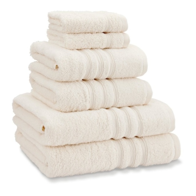 Catherine Lansfield Zero Twist Towels - Cream - Face Cloth - image 1