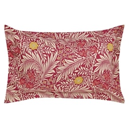 Morris and Co Larkspur Duvet Set - Red - Single - thumbnail 2