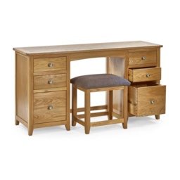 Julian Bowen Mallory Twin Dressing Table and Stool - thumbnail 3