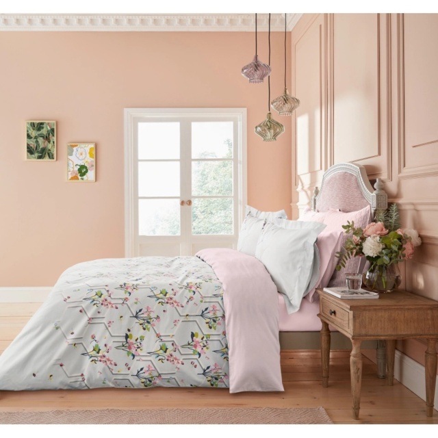 Ted Baker Peppermint Duvet Set - Silver Grey - King - image 1