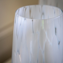 Lola Small Glass Vase - White - thumbnail 2