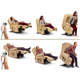 Sherborne Nevada Riser and Recliner Chair - Royale - 2 Motors - Leather Grade 2 - thumbnail 2