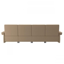 Stressless Mary 4 Seater Power Recliner Sofa With Upholstered Arms - Fabric - thumbnail 4