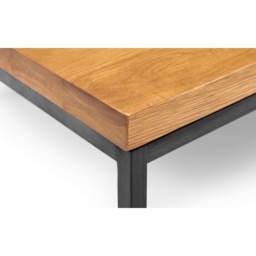 Julian Bowen Brooklyn Square Coffee Table - Oak - thumbnail 4