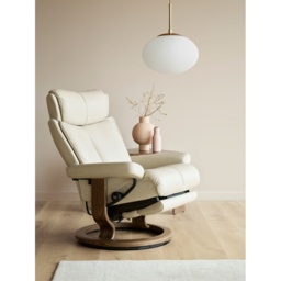 Stressless Magic Power Dual Motor Recliner Chair - Medium - Fabric - thumbnail 4