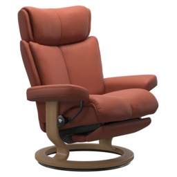 Stressless Magic Power Dual Motor Recliner Chair - Medium - Fabric - thumbnail 2