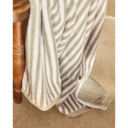Christy Portobello Stripe Cotton Towel - Birch - Bath Sheet - thumbnail 3
