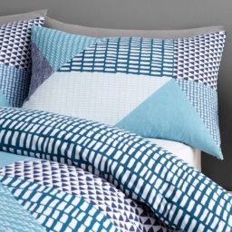 Catherine Lansfield Larsson Geo Teal Duvet Set - Double - thumbnail 3
