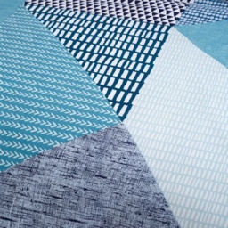 Catherine Lansfield Larsson Geo Teal Duvet Set - Double - thumbnail 5