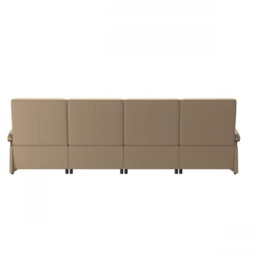 Stressless Mary 4 Seater Power Recliner Sofa With Wooden Arms - Fabric - thumbnail 3
