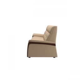 Stressless Mary 4 Seater Power Recliner Sofa With Wooden Arms - Fabric - thumbnail 4