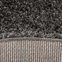Mastercraft 039-0001/7733 Twilight Shaggy Round Rug - Charcoal - 120cm Circle - thumbnail 2