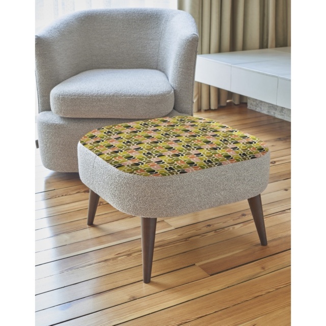 Orla Kiely Leap Stool - House Plain and Pattern Fabric - image 1