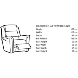Parker Knoll Colorado Power Recliner Armchair - Standard - Fabric Grade A - thumbnail 5