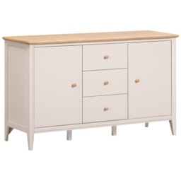 Caldecott Large Sideboard - Light Oak/Stone Grey - thumbnail 2