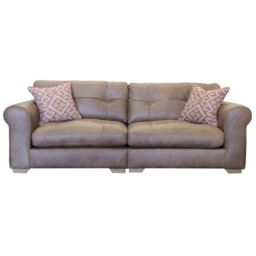 Darcy Maxi 4 Seater Leather Sofa - Leather Grade B - thumbnail 1