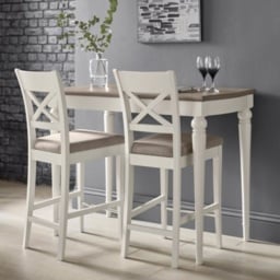 Montreal Bar Table - Grey Washed Oak and Soft Grey
