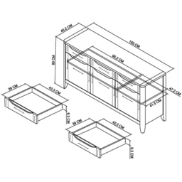 Jasper Oak Wide Sideboard - thumbnail 6