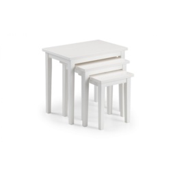 Julian Bowen Cleo Nest Of Tables - Pure White Finish - thumbnail 2