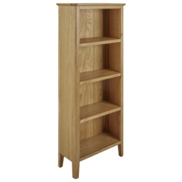 Hardwick Oak Slim Bookcase - thumbnail 2
