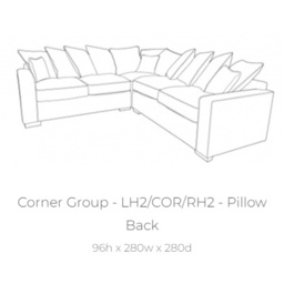 Bertie Pillow Back Corner Group - Fabric Grade A - FST/LFC/RH2 - thumbnail 6