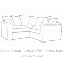 Bertie Pillow Back Corner Group - Fabric Grade A - FST/LFC/RH2 - thumbnail 7