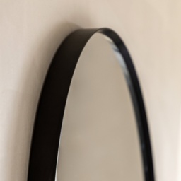 Gallery Direct Holworth Pebble Mirror Small - Black - thumbnail 3