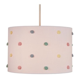 BHS Glow Pom Pom Easy Fit Light Shade 30cm - Natural