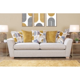 Taylor Pillow Back Grand 4 Seater Sofa in Fabric - Grade SE - thumbnail 1
