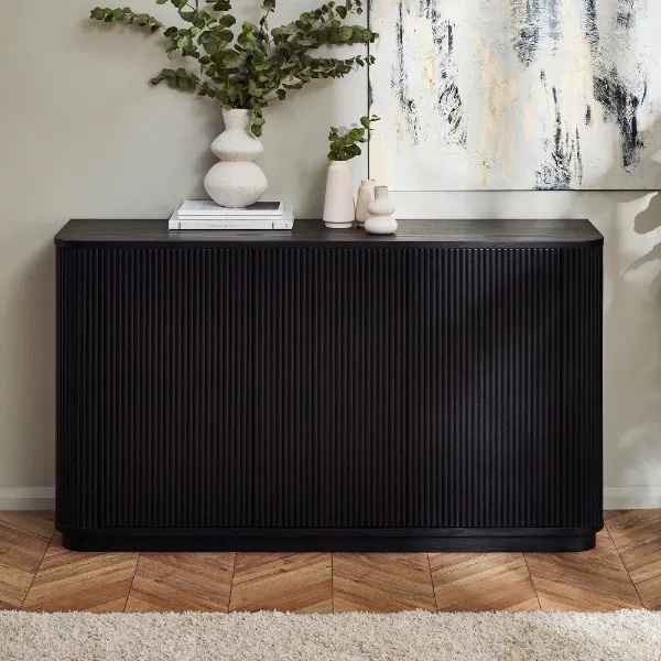 Julian Bowen Louis Fluted Sideboard - Black - image 1