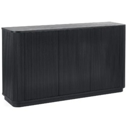 Julian Bowen Louis Fluted Sideboard - Black - thumbnail 4