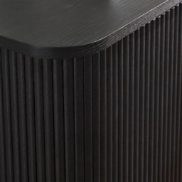 Julian Bowen Louis Fluted Sideboard - Black - thumbnail 6