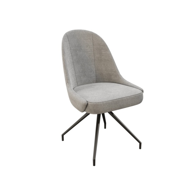 Akante Miami Swivel Dining Chair - Light Grey - image 1
