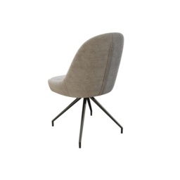 Akante Miami Swivel Dining Chair - Light Grey - thumbnail 2