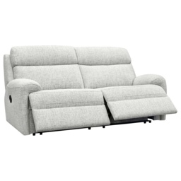G Plan Hardy 3 Seater Fabric Recliner Sofa - Fabric Grade A - Double Electric With Headrest and Lumbar - With Heated Seats - thumbnail 3