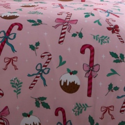 Fusion Festive Fancy Duvet Set - Pink - King - thumbnail 3