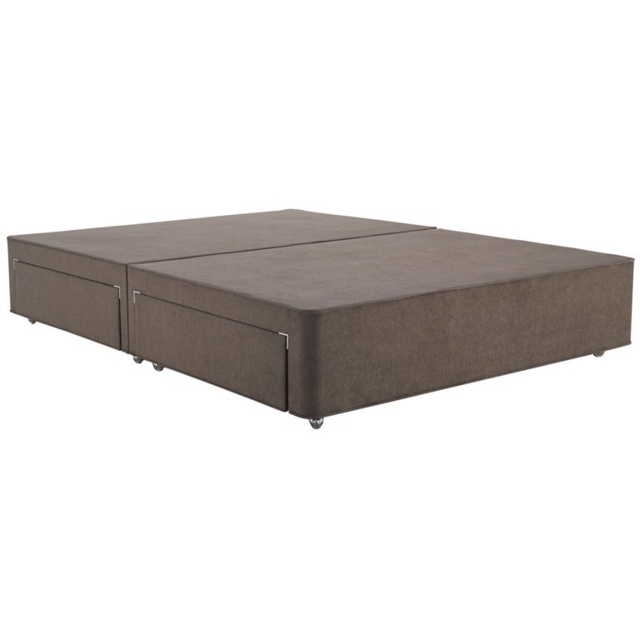 Hypnos Deep Pocket Sprung Firm Edge Divan Base - 180cm Super King - 2 Drawers - Standard Fabric - image 1